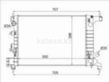 Радиатор двигателя за 27 000 тг. в Астана