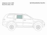 Стекло боковое опускное (Сзади/Справа/Цвет зеленый) за 7 750 тг. в Астана