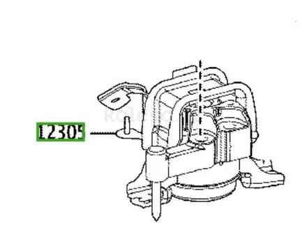 Подушка правой опоры двигателя (в подсборе) на Тойота Камри V70 за 70 000 тг. в Алматы