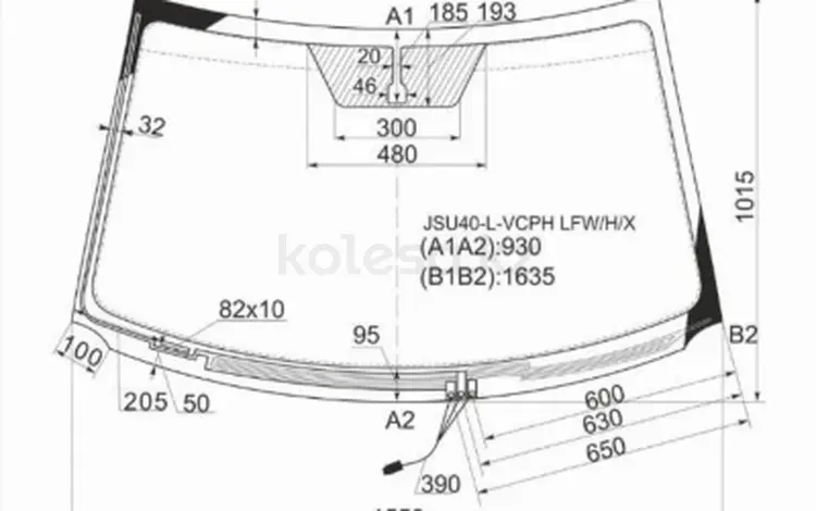 Стекло лобовое с обогревом щеток TOYOTA HIGHLANDER/KLUGER 07-13үшін42 000 тг. в Павлодар