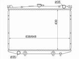 Радиатор охлаждения двигателя за 32 450 тг. в Караганда