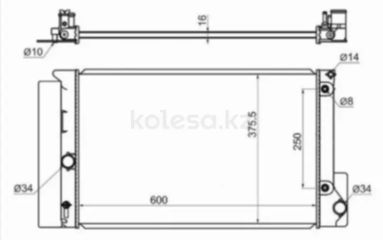 Радиатор охлаждения двигателя основной за 18 850 тг. в Караганда