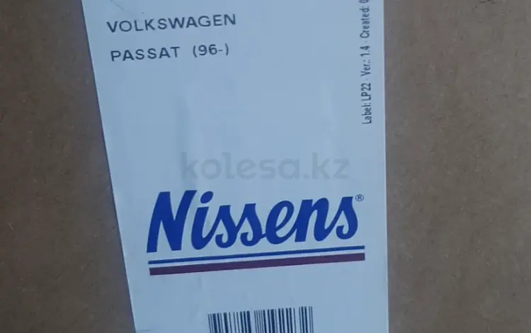 Радиатор охлаждения Nissens 60498 Audi A4/A6/VW passat за 40 000 тг. в Астана