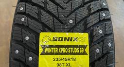 235/45r18 Sonix Winter Xpro Studs 69for44 000 тг. в Астана – фото 4