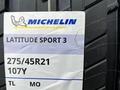 Michelin Latitude Sport 3 275/45 R21 и 315/40 R21for1 100 000 тг. в Актау – фото 2