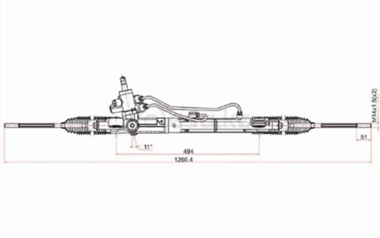 Рейка рулевая за 86 850 тг. в Шымкент