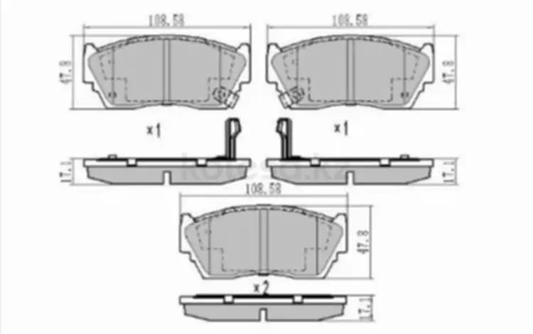 Колодки тормозные за 4 450 тг. в Астана