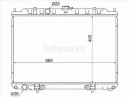 Радиатор двигателя за 25 400 тг. в Алматы