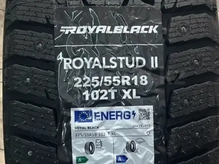 Зимние шипованные шины Royalblack 225 55 18, 102Т XL 2024 г. В. за 250 000 тг. в Астана