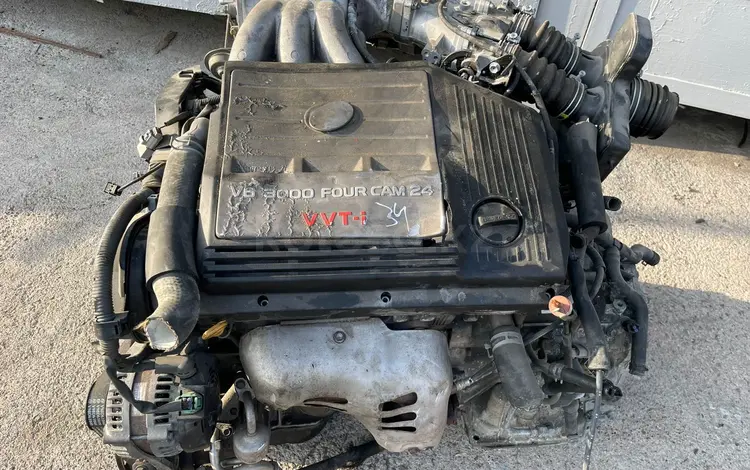 Двигатель 3л Lexus RX300 1mz-fe ПРИВОЗНОЙ ЯПОНИЯ С УСТАНОВКОЙ за 550 000 тг. в Алматы