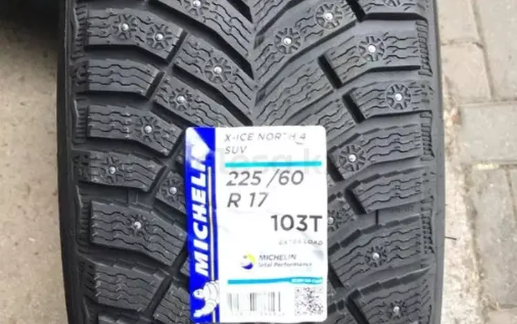 225-60-17 Michelin X-Ice North 4 SUV за 110 000 тг. в Алматы