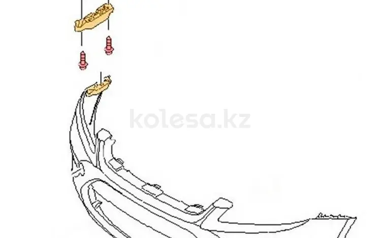 Крепление кронштейн переднего заднего бампера (салазка саласка) за 7 500 тг. в Алматы