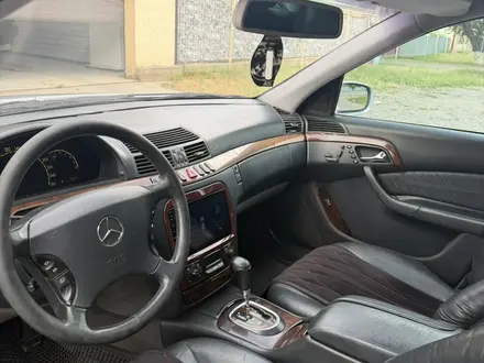 Mercedes-Benz S 320 1999 года за 3 300 000 тг. в Тараз – фото 10