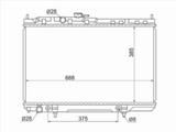 Радиатор двигателя за 26 400 тг. в Шымкент