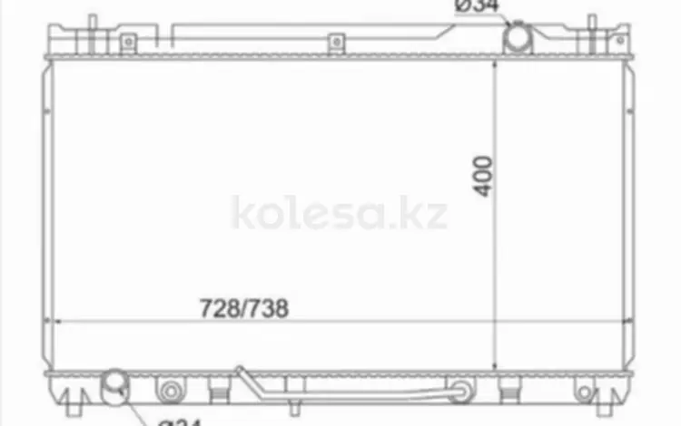 Радиатор охлаждения двигателя, основной за 23 150 тг. в Алматы