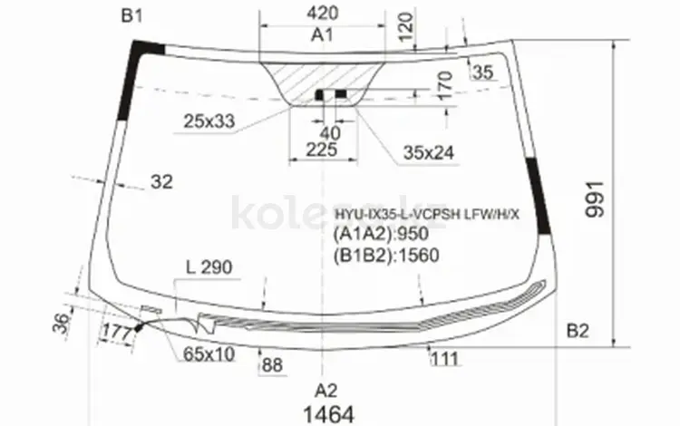 Стекло лобовоеfor30 500 тг. в Алматы