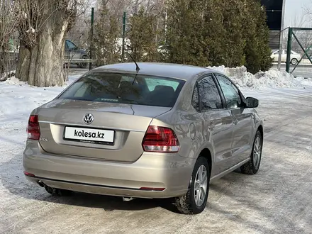 Volkswagen Polo 2016 года за 5 550 000 тг. в Алматы – фото 6