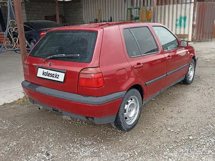 Volkswagen Golf 1994 года за 900 000 тг. в Тараз – фото 3