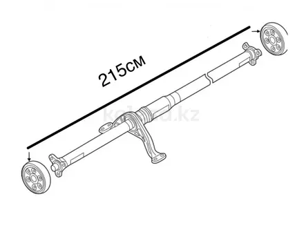 Кардан Vw Tiguan за 250 000 тг. в Алматы – фото 2