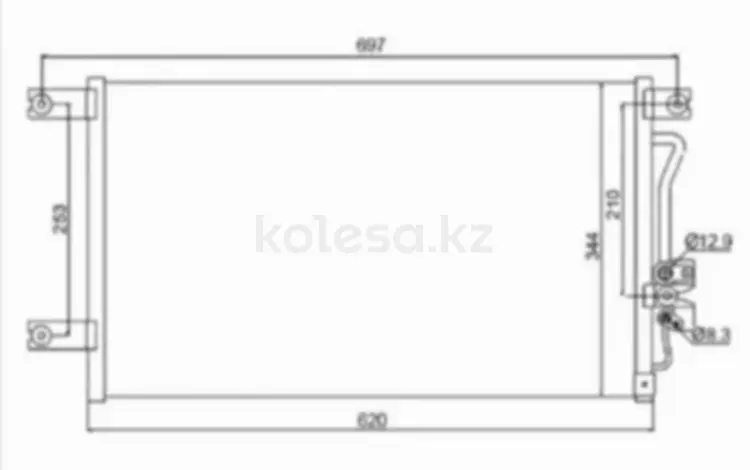 Радиатор кондиционераfor3 925 тг. в Караганда