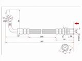 Шланг тормозной передний левый за 2 150 тг. в Павлодар