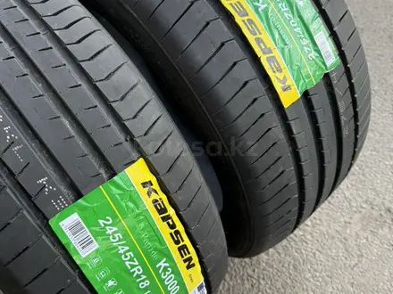 245-45r18 перед 275-40r18 задние KAPSEN K3000 за 37 500 тг. в Алматы – фото 2