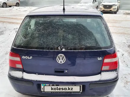 Volkswagen Golf 2002 года за 2 900 000 тг. в Астана – фото 4