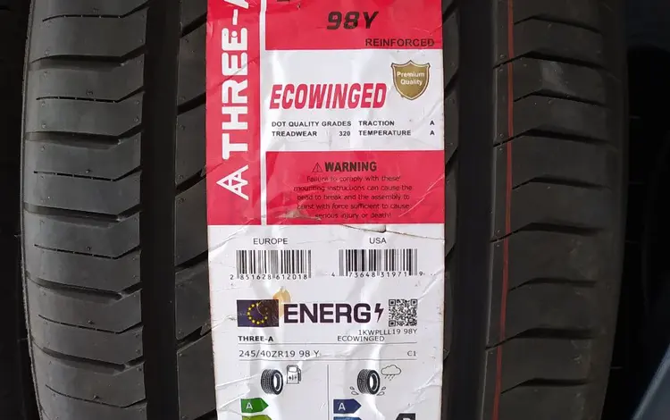 Three-A 245/40R19 EcoWinged за 31 500 тг. в Шымкент