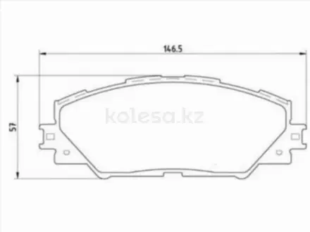 Колодки тормозные передние за 14 050 тг. в Астана