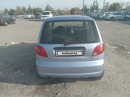 Daewoo Matiz 2006 года за 1 600 000 тг. в Шымкент – фото 3