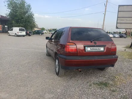 Volkswagen Golf 1991 года за 1 250 000 тг. в Шымкент – фото 4