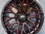 Диски R18 9J 6x139, 7 ET10 ЦО110 BLACK + MILL (RED) за 360 000 тг. в Алматы