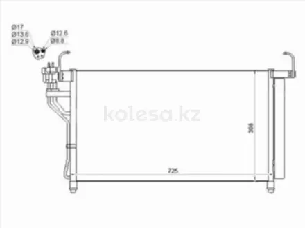 Радиатор кондиционера за 27 200 тг. в Алматы