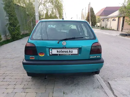 Volkswagen Golf 1993 года за 2 200 000 тг. в Тараз – фото 2