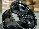 TE37 8244 R18 8, 5J ET42 5x114, 3 ЦО 73.1 Black Chrome за 360 000 тг. в Алматы – фото 2