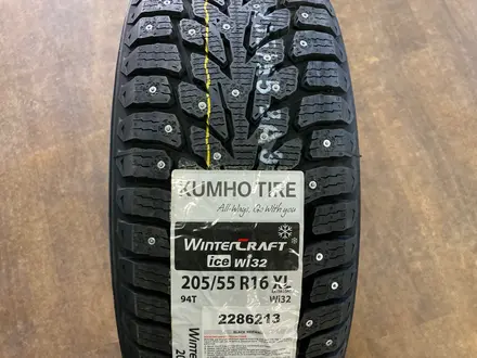 205/55r16 Kumho Wintercraft Ice WI32 за 50 000 тг. в Астана – фото 2