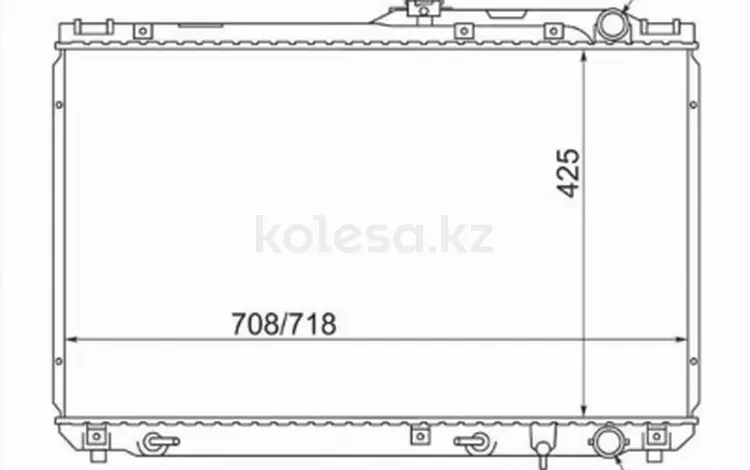 Радиатор охлаждения двигателя за 24 600 тг. в Талдыкорган