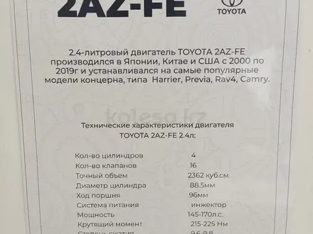 Двигатель 2AZ-FE за 850 000 тг. в Астана – фото 4