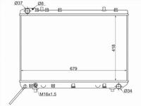 Радиатор Двигателя за 31 750 тг. в Шымкент