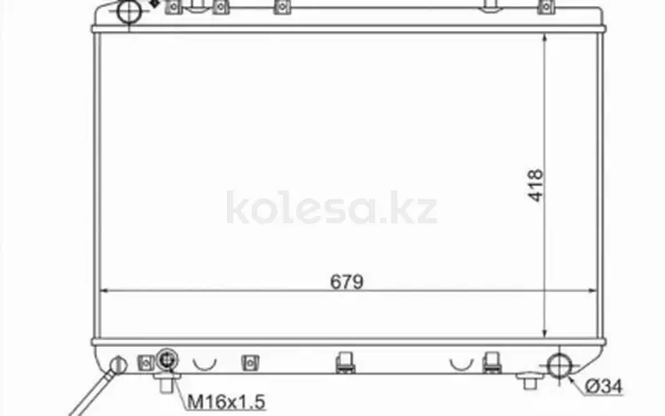 Радиатор Двигателя за 31 750 тг. в Шымкент