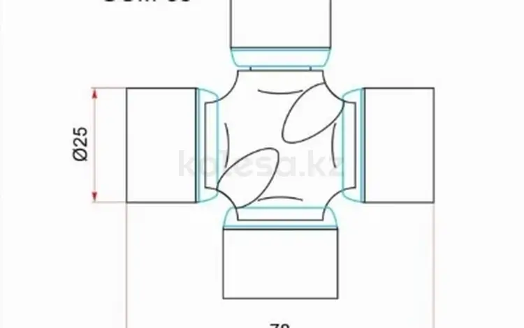 Крестовина карданного вала за 4 900 тг. в Алматы