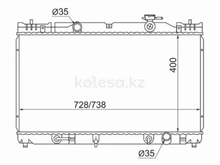 Радиатор охлаждения двигателя основной за 22 750 тг. в Шымкент