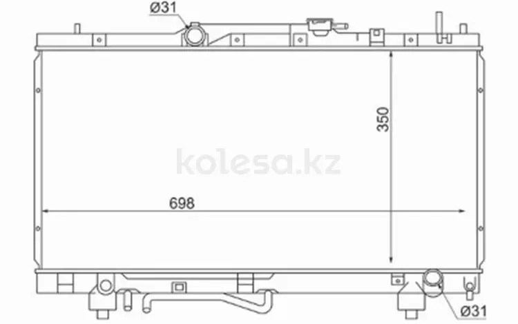 Радиатор двигателя за 22 950 тг. в Шымкент