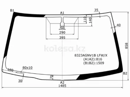 Стекло лобовое TOYOTA RAV4 #A2# 3/5D 00-06 за 20 850 тг. в Алматы