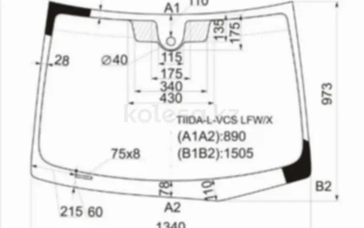 Стекло лобовое + дд NISSAN TIIDA 4/5D 04-14үшін22 500 тг. в Алматы