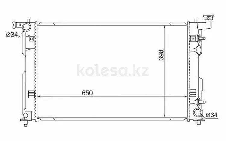 Радиатор двигателя за 29 050 тг. в Астана