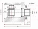 Шрус внутренний за 18 200 тг. в Шымкент
