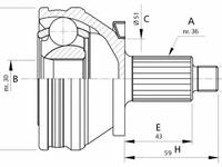 ШРУС наружный Volkswagen за 14 000 тг. в Алматы