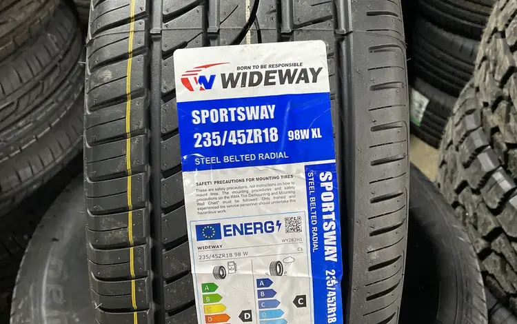 235/45/18 Wideway Sportsway за 24 500 тг. в Алматы