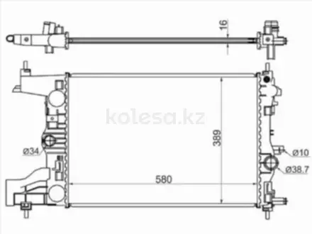 Радиатор Двигателя за 25 900 тг. в Шымкент